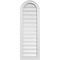 Ekena Millwork Round Top Surface Mount PVC Gable Vent: Functional, w/ 2"W x 1-1/2"P Brickmould Frame, 14"W x 42"H GVPRT14X4202SF - alternate 1